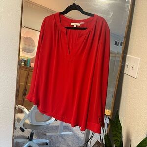 Loft Long Sleeve Flowy Blouse